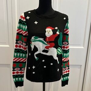 Unicorn Santa Ugly Christmas Sweater